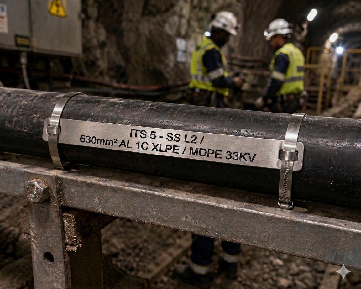 316 Stainless Steel Cable / Pipe Tags