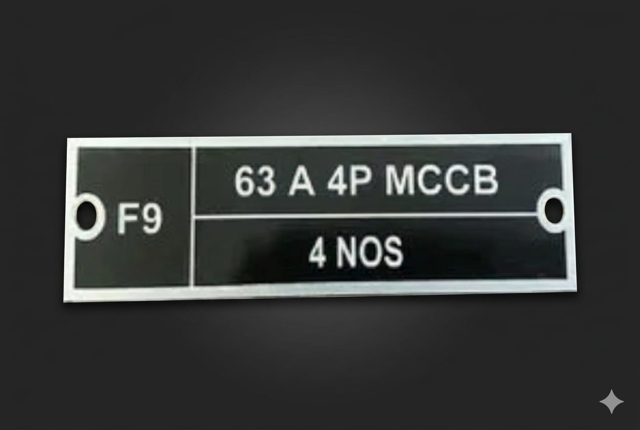 Engraved label sample 3